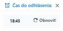 Čas do odhlásenia